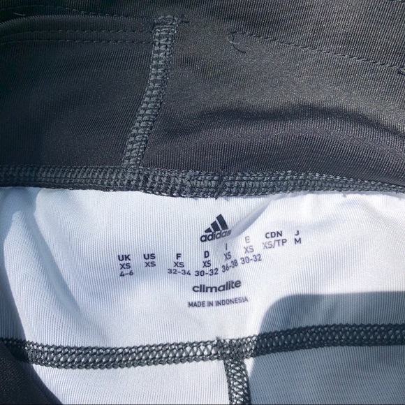 Adidas climalite leggings black /mesh splatter - Picture 4 of 6